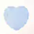 Blonda Papel Corazon Celeste 15 cm x 100 u