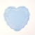 Blonda papel corazon Celeste 10 cm x 100 u -