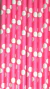Sorbetes De Papel - Fucsia con Lunares Blancos x 25 u.