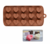 Molde Silicona Chocolatero - Bombon Corazon con Firuletes x 15u.