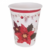 Vaso Polipapel Muérdago Navidad 240cc x 8u.