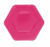 Plato Descartable Hexagonal Fucsia - 16 cm. x 6 u.