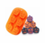 Molde de Silicona Halloween Calabaza x 6