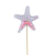 Topper Adorno Burbuja Estrella Marina Con Confetti x 15cm