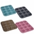 Molde Muffin con Pintitas Blancas - 12u x 35x26x7 cm.