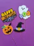 Topper Papel Halloween x 4 Unidades - Papillon