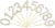 Topper Numero 8 Dorado con Strass 10 Cm