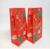 Bolsa con Fuelle Navidad Papa Noel Roja x 10 u.