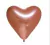 Globo Corazon Cobre Perlado x 25 cm.x 5u
