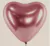 Globo Corazon Rose Gold Perlado x 25 cm.x 5u