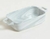 Fuente Rectangular Mini de Porcelana con Asas Color Marmol 13 x 8 Cm