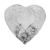 Blonda Papel Corazon Plateada - 10 cm x 100 u