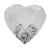 Blonda Papel Corazon Plateada - 10 cm x 100 u