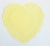 Blonda papel Corazon Amarillo 15 cm x 100 u