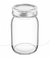 Frasco de Vidrio con Tapa Metal x 500 ml. -