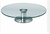 Plato Giratorio Tornamesa Vidrio con Base de Metal 35 Cm - comprar online