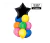 Set Globo Fluo con Estrella Negra x 9 u - comprar online