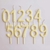 Vela Plastica Numero 5 Amarillo Pastel Con Gibre
