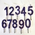 Vela Plastica Numero 7 Violeta Con Gibre