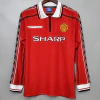 CAMISETA TITULAR MANCHESTER UNITED 1999 MANGA LARGA