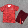 CONJUNTO SUPLENTE POLONIA PARA NIÑO 26/27