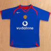 CAMISETA SUPLENTE MANCHESTER UNITED 2006 VERSION JUGADOR MANGA LARGA
