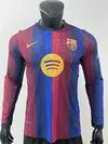 CAMISETA TITULAR BARCELONA 2026 VERSION JUGADOR MANGA LARGA