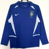 CAMISETA SUPLENTE BRASIL 2002 MANGA LARGA