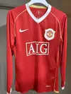 CAMISETA TITULAR MANCHESTER UNITED 2006/07 MANGA LARGA VERSION JUGADOR