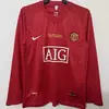 CAMISETA TITULAR MANCHESTER UNITED 2007-08 MANGA LARGA CHAMPIONS LEAGUE