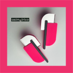 Mariposa Fucsia con plateado