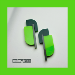 Mariposa Verde y Gris