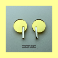 q dorado con plateado - comprar online