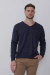 Sweater escote en V azul marino SNIPE ideal para el trabajo