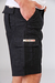 Bermuda cargo de gabardina SNIPE negra - comprar online