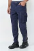 Pantalon Cargo Strauss Elas. con reflectivo, azul marino OMBU