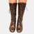 Bota Elegante Cano Alto em Couro Natural - comprar online