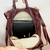 Mochila Antifurto Grande com Frontal em Couro Pirarucu - Via Curtume