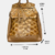 Imagem do Mochila Antifurto Grande com Frontal em Couro Pirarucu