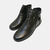 Bota Flat em Couro Design Casual na internet