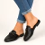 Sapato Mule Rasteiro em Couro Natural