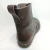 Bota de Couro com Detalhe em Zíper no Cabedal
