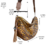 Bolsa Meia Lua em Couro Animal Print - Via Curtume