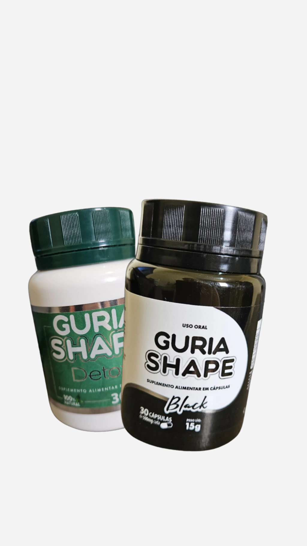 Kit 15 capsulas detox 15 capsulas black