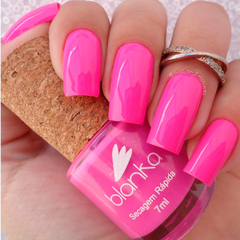 KIT ESMALTES BLANKA - ROSA 10 CORES + BRINDE 1 Pulseira (Cor aleatória)