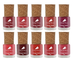 KIT ESMALTES BLANKA - VERMELHOS - 10 CORES - comprar online
