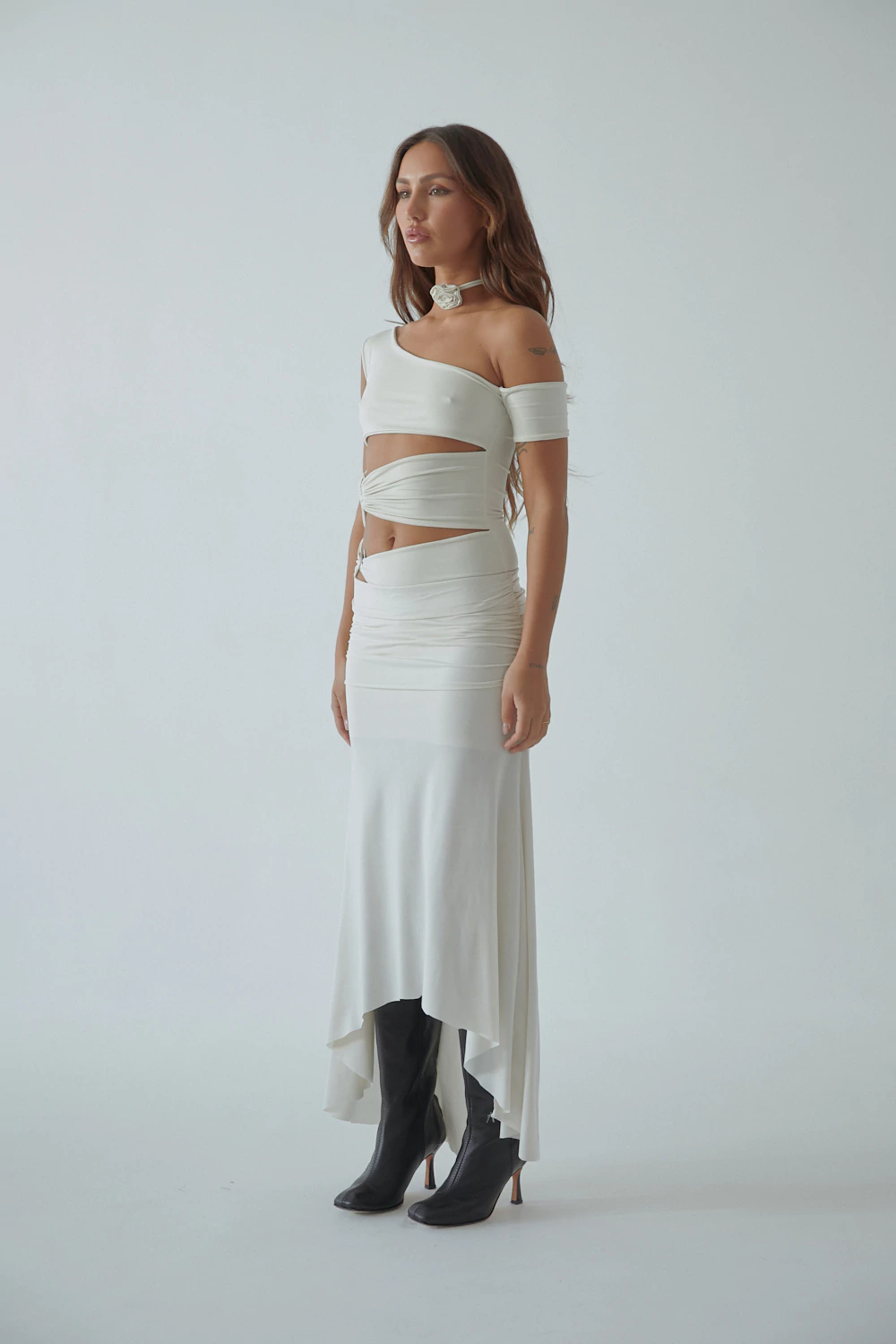 BODY FRUNCE OFF-WHITE