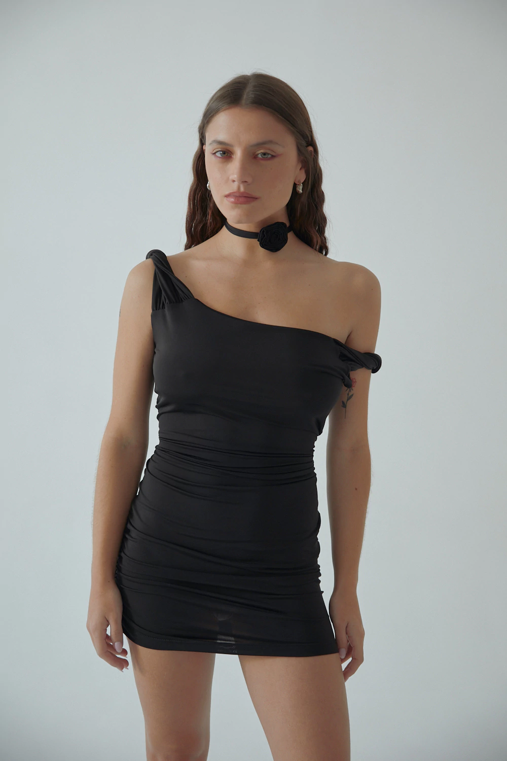 VESTIDO TORZADA JET BLACK