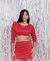 Conjunto Poliana (branco e vermelho) - comprar online