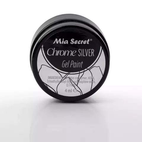 Gel Paint Chrome Silver Efecto Espejo